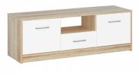 Стелс тумба ТВ 2д1ящ дуб сонома-белый