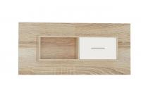 Стелс полка навесная 1д Дуб сонома-белый