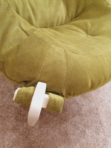 Кресло для отдыха Неаполь Модель 8 (Дуб шампань-эмаль/Ткань Зеленый Verona Apple Green)